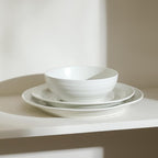 Stone Lain Orbit 4-Piece Dinner Plate Set Stoneware, White