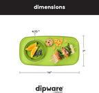 madesmart dipware Small Serving Plate, Collapsible & Removable Dip Bowl for Salsa, Queso, Sald, Olives, Premium Dishwasher & Microwave Safe, Multipurpose Plate & Bowl, Lime