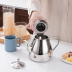 SANQIAHOME Stainless Steel Teapot with Infuser 1200ml