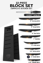 DALSTRONG 12-piece Professional Knife Block Set - Shadow Black Series - Black Titanium Nitride Coated - High-Carbon Stainless Steel Knife Set with Block - NSF Certified Premium Kitchen Set