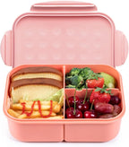 MISS BIG® Bento Box,Bento Box Adult,Lunch Box,Leak Proof Lunch Containers,No BPAs and No Chemical Dyes Bento Lunch Box,Dishwasher and Microwave Safe Lunch Containers for Adults(1900ml Pink)