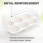 CAKETIME Silicone Muffin Pans for Baking, Metal Reinforced Frame Jumbo 6 Cups & Mini 24 Cups Cupcake Pan Nonstick Muffin Pan for Homemade Baking Easy to Handle