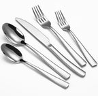 40-Piece Black Silverware Set, Heavy Duty Stainless Steel Flatware Cutlery Set Service for 8, Food-Grade Utensil Sets for Home Restaurant, Dishwasher Safe
