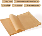 200 Pcs 9x13 Inches Unbleached Parchment Paper, Precut and Non-Stick Parchment Paper Sheets for Baking, Oven, Pan Cooking