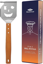 Grill Spatula for Outdoor Grill, 7-in-1 BBQ Spatula for Grill, 17 Inch Long Barbecue Tool, Perfect BBQ Gifts for Men (Color Box Packaging)