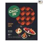 CROC'IN - Orange Mini Tart Shells - Edible Appetizer Or Dessert Cups - Pastry Pans - Artisanal & Vegan Confection - 60 Pieces