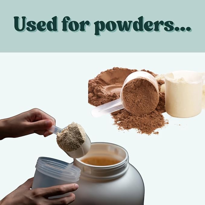 1/4 Cup (4 Tablespoon | 2 Oz. | 60 mL) Long Handle Scoop for Measuring Coffee, Pet Food, Grains, Protein, Spices and Other Dry Goods (Pack of 25)