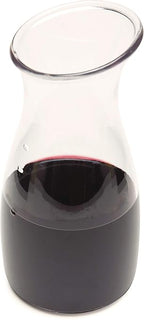 Carlisle FoodService Products CFS 7090107 Cascata Carafe Juice Jar Beverage Decanter Only, Plastic.50 L, Clear (Pack of 12)