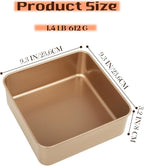 Baking Sheet Pans,2 Pack Nonstick Baking Sheet Pans,Cookie Sheet, Brownie Pan, Bread Pan for Toaster Oven, Small Baking Tray,Bakeware for Cakes, Cookies & Breads (9 Inches)