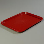 Carlisle FoodService Products CT121661 Café Standard Cafeteria / Fast Food Tray, 12" x 16", Burgundy