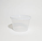 TIYA Food Containers - 16oz Bulk 240 Pack with Lids - Plastic Food Storage to-Go Containers - Reusable Microwavable Dishwasher Safe Cups - Airtight Leak Proof for Soups & Meal Prep