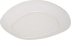 Carlisle FoodService Products Ridge Resuable Plastic Platter Oblong Platter for Home and Restaurant, Melamine, 13 Inches, Cement, (Pack of 6)