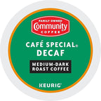 Community Coffee Cafe Special Decaf 24 Count Coffee Pods, Medium Dark Roast, Compatible with Keurig 2.0 K-Cup Brewers, 24 Count (Pack of 1)
