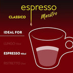 Lavazza Espresso Classico Medium Roast 100% Arabica Aluminum Capsules Compatible with Nespresso Original Machines 10 count (pack of 6), Value Pack – Packaging may vary