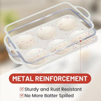 CAKETIME Large Muffin Pan, Metal Reinforced Frame 3.5 Inch Jumbo Silicone Muffin Pan Nonstick 6 Cups for Baking Jumbo Muffin, Frittatas, Cupcakes 2 Pack Love Heart
