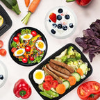 100 PACK, 24 oz. Meal Prep Containers, Extra Large & Thick Food Storage Containers with Lids - BPA Free Stackable Microwavable & Dishwasher Safe, Travel, To Go, Bento Box
