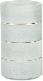 Stone Lain Bao 4-Piece Bowl Set Stoneware, Blue-Grey