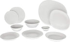 Carlisle FoodService Products Ridge Reusable Plate Rimless Plate for Home and Restaurant, Melamine, 9 Inches, Cement