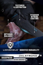 Dalstrong Chef Knife - 8 inch - BATMAN™ Shadow Black Edition - High Carbon 7Cr17MoV Steel - Black Titanium Kitchen Knife - Collection Item - G10 Handle - Chef's Knife Cooking - Sheath