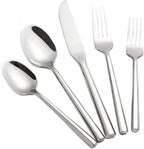 Silverware Set Flatware Set 40 Pieces Stainless Steel Cutlery Set Hexagonal Pattern Mirror Finished Home Daily Use Housewarming Wedding Gift Service for 8