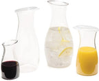 Carlisle FoodService Products 7090207 Cascata Carafe Juice Jar Beverage Decanter Only, Plastic, 1 L, Clear