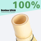 Traditional Japanese Matcha Whisk, 100-Prong Handcrafted Bamboo Chasen (Tea Whisk), Essential Tool for Whisking Ceremonial Grade Matcha Powder