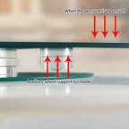 Restaurant Glass Rotating Centerpiece Tray, Commercial Cake Serving Lazy Susan Turntable, Rotating Serving Tray for Dining Table, Lazy Susan for Table top, for Home, Party, Hotel