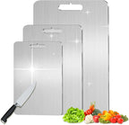 100% Pure Titanium Cutting Boards for Kitchen Suitable for restaurant and home food Meat &Vegetable &Pizza Can be Washed in a Dishwasher Safe Tabla Para Picar Para Cocina (13.4"Lx9"W)