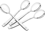 6 Pieces Large Serving Spoons, Stainless Steel Serving Spoons for Cooking, Buffet & Banquet