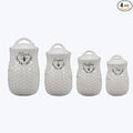 Young's Inc Ceramic Honey Bee Canisters, 4 pc/set