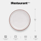 Stoneware Narrow Rim Commercial Grade Dinnerware (Brown Speckle, Saucer 5.5")