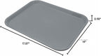 Carlisle FoodService Products Cafe Fast Food Cafeteria Tray with Patterned Surface for Cafeterias, Fast Food, And Dining Room, Plastic, 17.87 X 14 X 0.98 Inches, Forest Green, (Pack of 12)