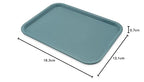 Carlisle FoodService Products Cafe Plastic Fast Food Tray, 12" x 16", Slate