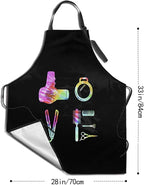 Men Women Apron, Adjustable Neck with 2 Pockets - Chef Apron for Cooking - Mom Dad Gift for Christmas, Birthday