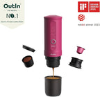 OutIn Nano Complete set Portable Espresso Machine with Double Shot Accessorries and Carry Bag