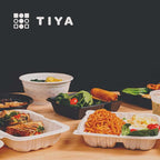 TIYA Food Containers - 12oz Bulk 240 Pack with Lids - Plastic Food Storage to-Go Containers - Reusable Microwavable Dishwasher Safe Reusable Cups - Airtight Leak Proof for Soups & Meal Prep