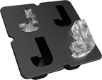 Customized Letter J Ice Cube Mold -Letter Silicone Ice Mold for Custom Ice Cube Mold and Baking Chocolate and Crafting Letter Molds, Ice Cube Molds for Cocktails & Whiskey with Custom Letters