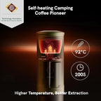 OutIn Nano Portable Electric Espresso Machine, Travel Coffee Maker for Camping, Car Coffee Maker Self-Heating with USB-C, With Ground Coffee & NS Capsule for RV, Hiking, Office