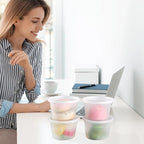 Deli Food Containers with Lids 16 oz-20 Pack Meal Prep Containers Food Storage Containers with Lids Stackable, Leakproof, BPA Free, Microwave Dishwasher Freezer Safe for Takeout Meal
