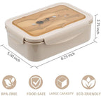LOVINA Bento Box for Adults and Kids - 1400ML Portable, Lightweight, Easy to Carry Meal Holder with Spoon & Fork, Durable, Leak-Proof, BPA-Free and Food-Safe Materials