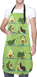 Men Women Apron, Adjustable Neck with 2 Pockets - Chef Apron for Cooking - Mom Dad Gift for Christmas, Birthday