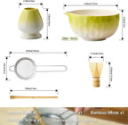 Matcha Whisk Set, 5Pcs Matcha Set, Matcha Kit with Bowl, Whisk and Holder, Bamboo Scoop, Sifter for Making Breakfast, Latte, Matcha Lovers,Tea Enthusiasts Christmas