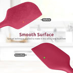14in Extra Long Silicone Spatula: U-Taste 480ºF Heat Resistant Flexible Baking Mixer Scraper, Large Rubber Mixing Stirring Scraping Seamless Kitchen Turner Utensil for Nonstick Cookware (Red)
