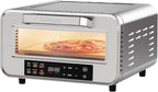 Kenmore indoor pizza oven - personal countertop electric ovens for home kitchen & restaurant, cook solo large 12” nonstick Pizzas horno de