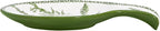 Bico Green Garden Toile De Jouy Spoon Rest for Stove Top, Ceramic Spoon Holder for Kitchen Counter, Easy to Clean Coffee Spoon Rest Dishwasher Safe, Kitchen Cooking Utensil Rest for Ladles Spatula