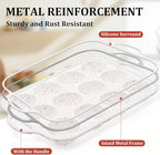 Silicone Muffin Pan with Metal Frame, Metal Reinforced Frame Regular Size Cupcake Pan with Handle 12 Cups Nonstick Muffin Pan for Baking BPA Free 2 Pack