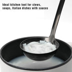 12 inch Soup Ladle, Stainless Steel Ladle Spoon, Soup Spoons with Comfortable Handle, Kitchen Utensil for Cooking, Metal Kitchen Accessories