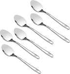Begale 12-Piece Stainless Steel Dessert Spoons, Small Spoon
