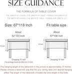 patdrea Designer Vintage Blue Rectangle Extra Long Tablecloth,Leaves Pattern Breathable Floral Table Cloth,French Table Cover for Kitchen Dining Christmas,Thanksgiving,Party,67"x118"-Ivar B