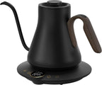 Gooseneck Electric Kettle with ±1℉ Temperature Control for Pour Over Coffee & Tea, Quick Heating, BPA-Free Stainless Steel, Built-in Brew Timer, 1500W/0.9L (Onyx Black)